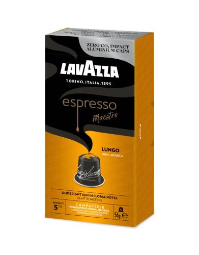 Capsules compatibles Nespresso ALUMINIUM ZERO EMISSION LUNGO LAVAZZAx10