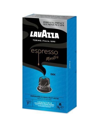 Capsules compatibles Nespresso ALUMINIUM ZERO EMISSION DECAFEINE LAVAZZAx10